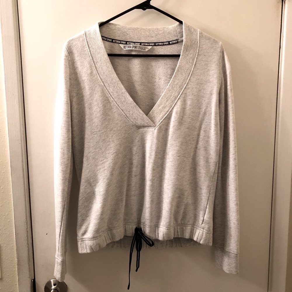 Victoria Sport Gray V Neck Pullover